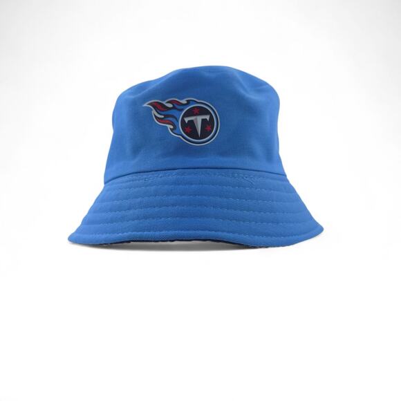 Tennessee Titans Nissan Bucket Hat Blue Adult One Size Reversible Football - Picture 1 of 6
